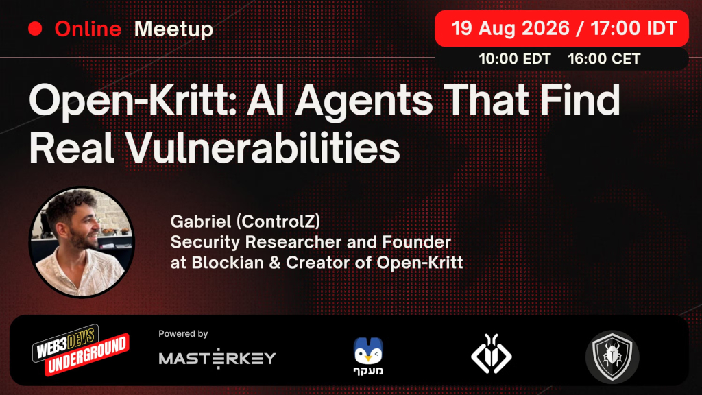 Web3 Developers Underground Webinar — Open-Kritt