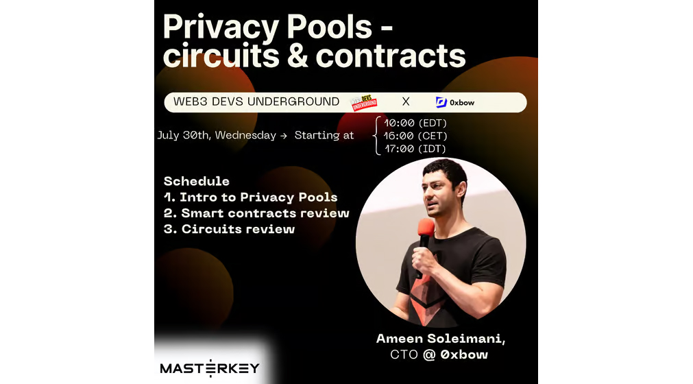 Web3 Developers Underground Webinar - Privacy Pools