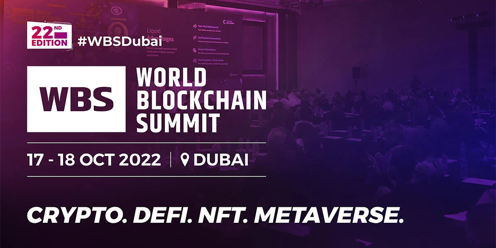 World Blockchain Summit Dubai 2022 — October 1718, 2022 » Crypto Events